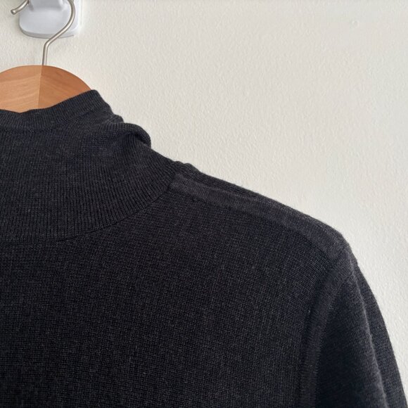 $240 Lululemon Alpine Air Pullover Black Merino Wool Hoodie/ Sweater - Small - Picture 11 of 12